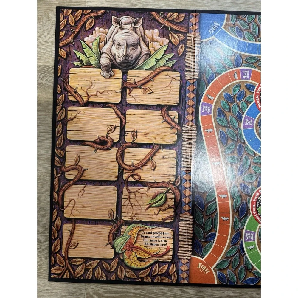 Jumanji The Game COMPLETE Milton Bradley 1995 Family Kids Movie Book VINTAGE